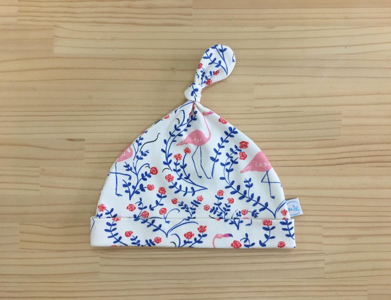 Gujui Little Red Crane - Organic Cotton Baby Hat