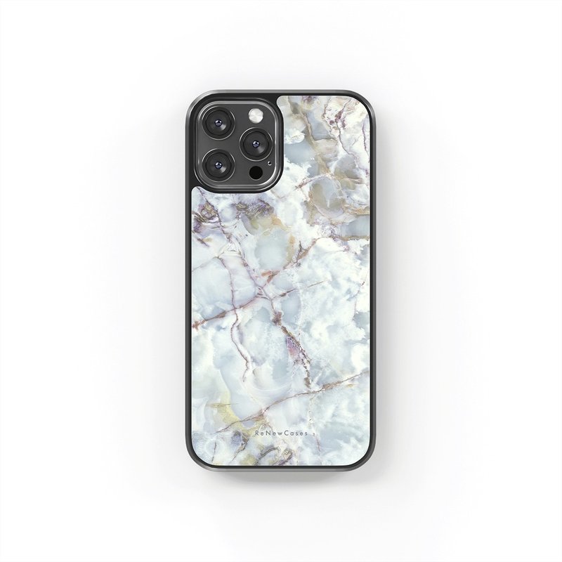 環保 再生材料 iPhone 三合一防摔手機殼 大理石紋 - 手機殼/手機套 - 環保材質 藍色