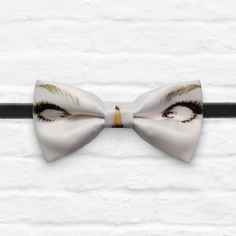 Style 0310 Bowtie - Modern Boys Bowtie, Toddler Bowtie Toddler Bow tie, Groomsmen bow tie, Pre Tied and Adjustable Novioshk - Chokers - Polyester Silver