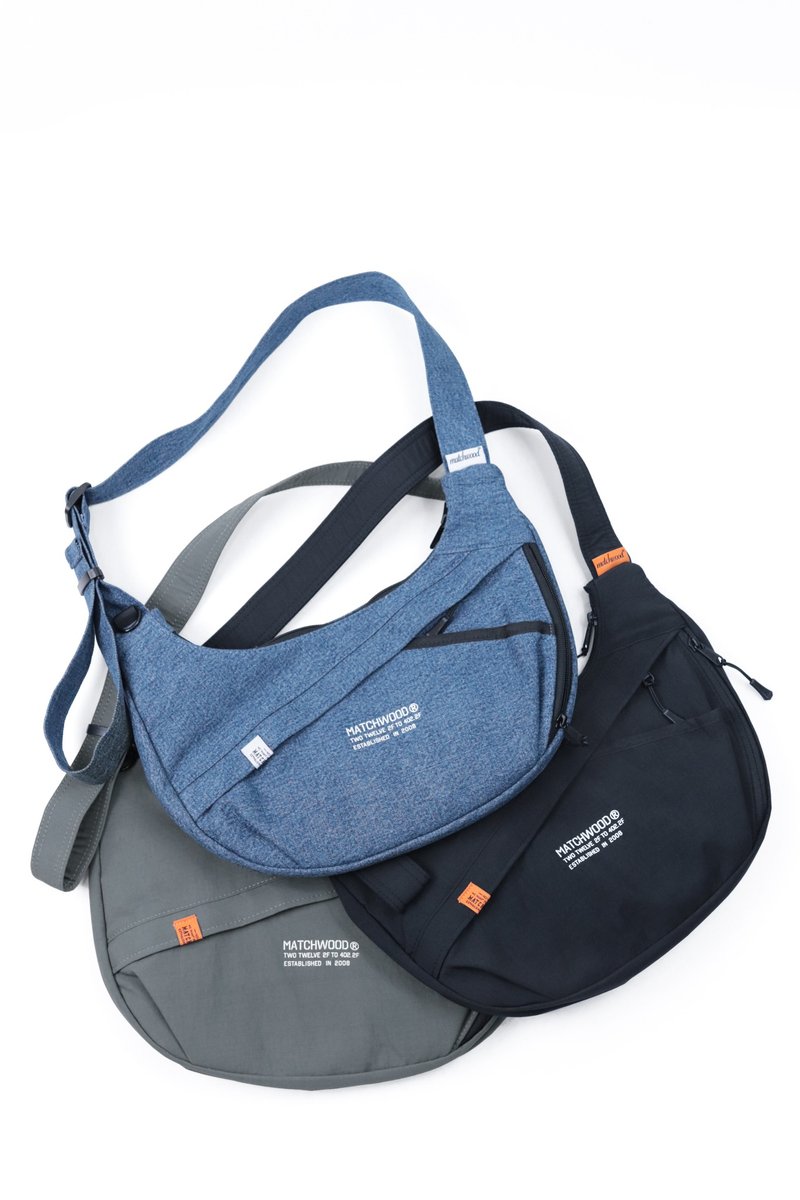 Flow Sling Bag 輕量日常斜背包 隨身小包 斜背包 側背包 小包 - 側背包/斜背包 - 其他人造纖維 灰色