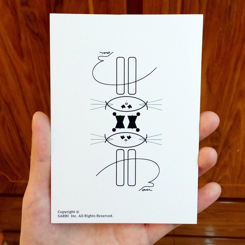 Cats postcards birthday card design coloring illustration card this card universal card art fine arts modern lover love special fun weird strange weird lovely taiwan yellow fun funny eye-catching tide art sequins flash cool different famous local foreigner