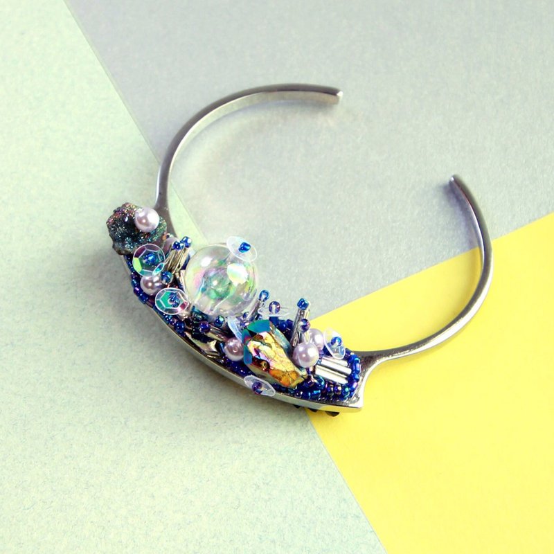 Planet - Lime. Symphony Silver Spark Island Bracelet