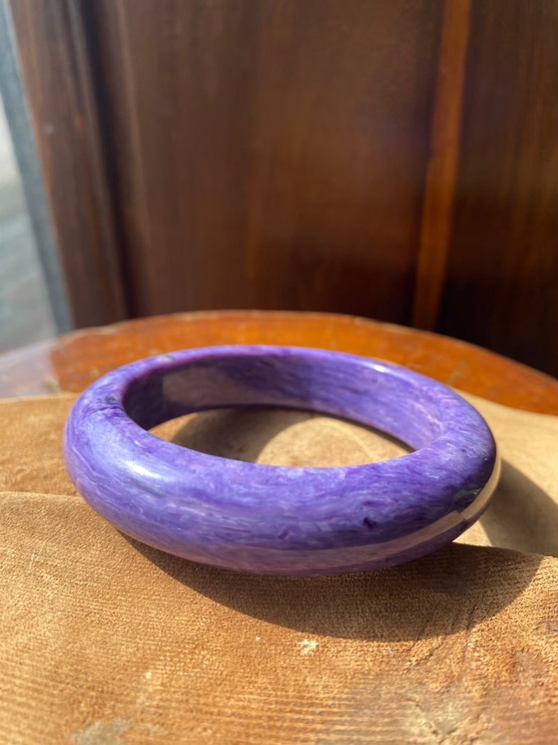 Natural primary color purple dragon crystal bracelet