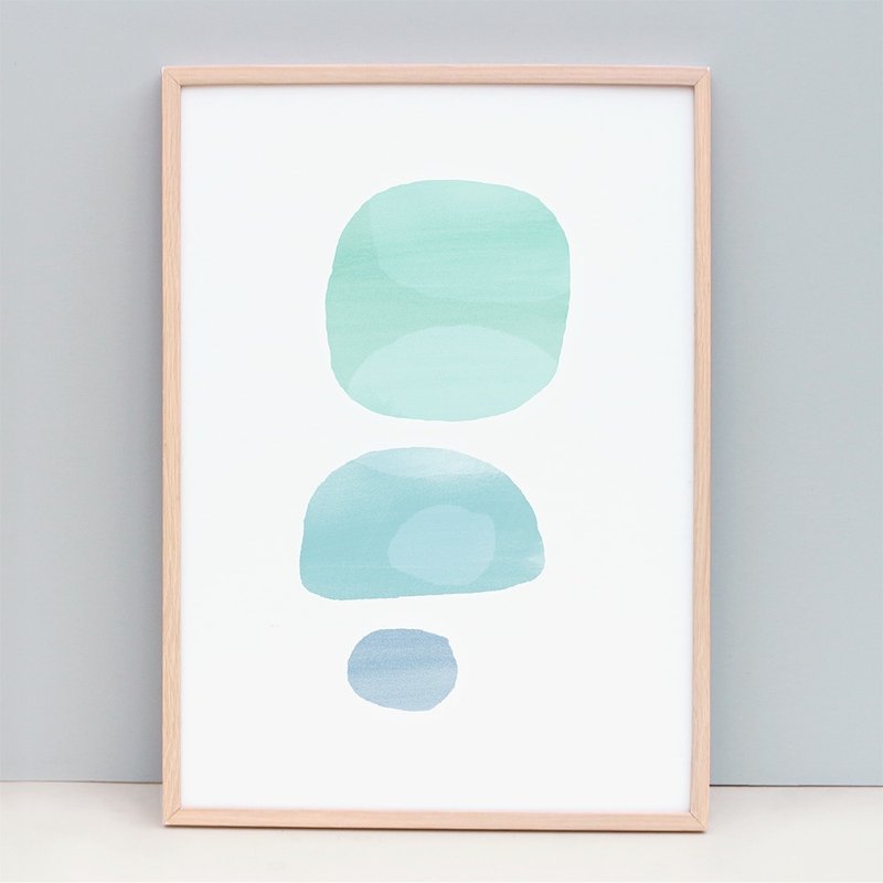 Fine Art Print Abstract Art Soft Green, Calming (Unframed)