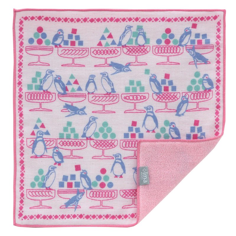+ ima WAFUKA Japan made Absorbent Soft, Cute & Unique Handkerchief - Penguin