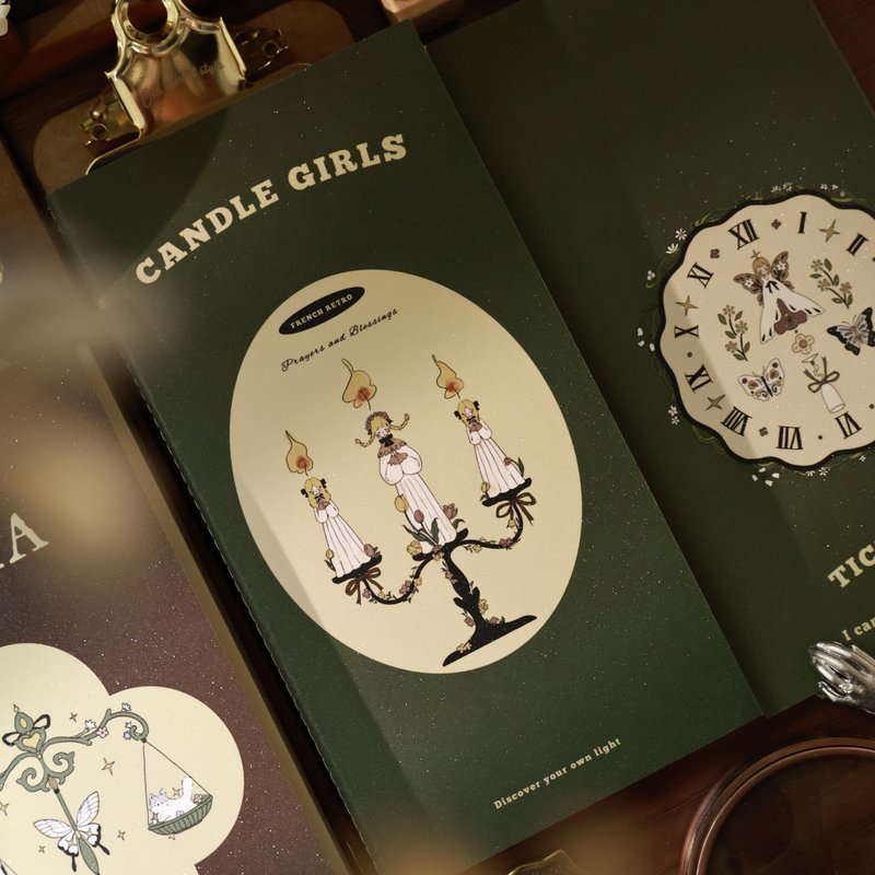 壹洱文創第15期【彩色糖果TN】手賬本子空白特種紙混合硫酸紙特 - 筆記本/手帳 - 紙 白色