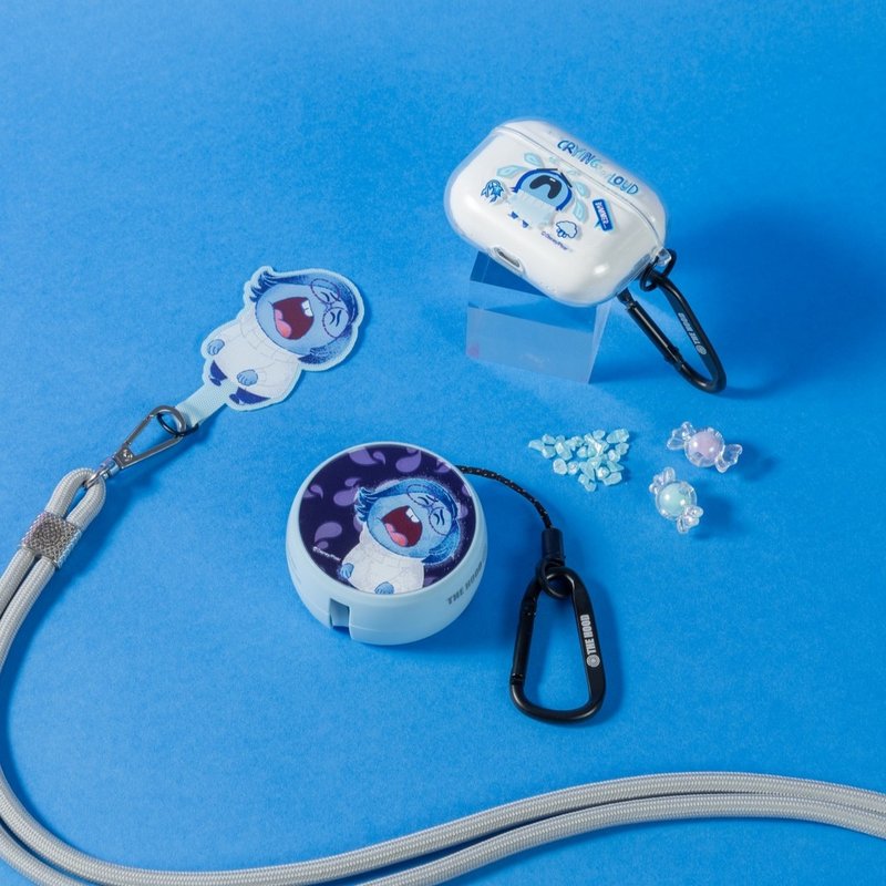 迪士尼 阿愁 憂憂 PD快充多合一伸縮鏡面充電線 便攜可伸縮式 - 行動電源/充電線 - 其他材質 白色