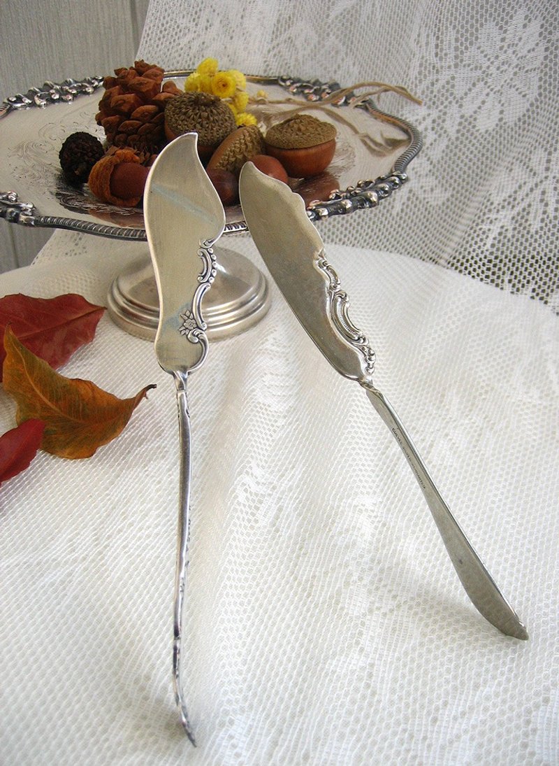 Americanmade twisted handle carved butter knife jam knife spatula fish knife Shop panelg