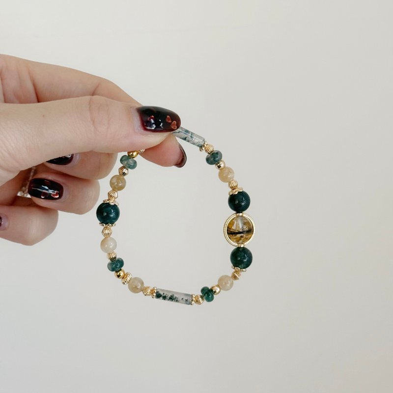 Mimis設計款 秘境 胎毛水晶手鍊 - 嬰兒手鍊/飾品 - 水晶