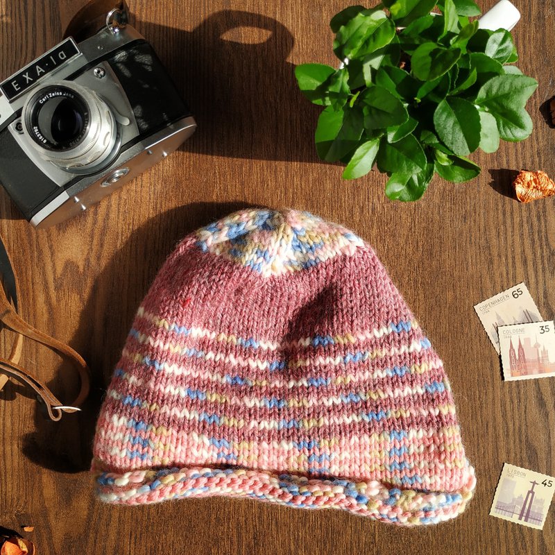 Pure wool handmade thin wool hat