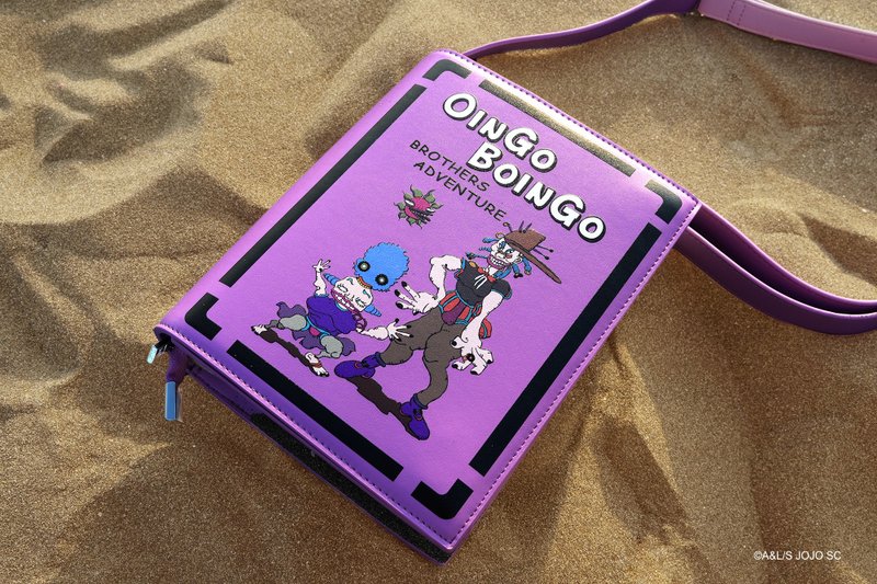 歐因哥波因哥兄弟大冒險 漫畫斜背包JOJO聯名 - 側背包/斜背包 - 真皮 紫色