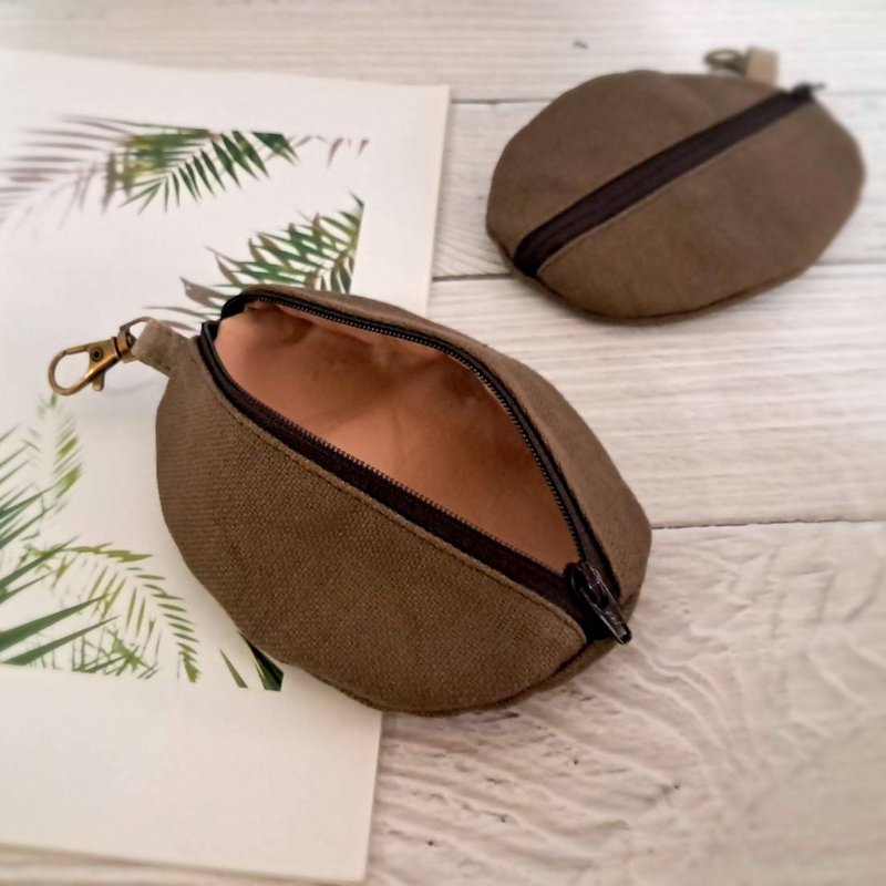 【永續生活X在地意象】咖啡豆零錢包(單入) - 零錢包/小錢包 - 其他材質