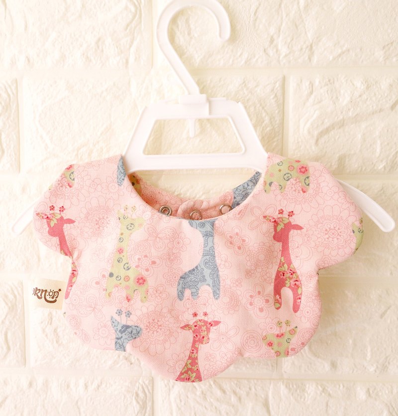 長頸鹿雲朵圍兜 明-unicorn-口水巾(2色可選) - 圍兜/口水巾 - 棉.麻 多色