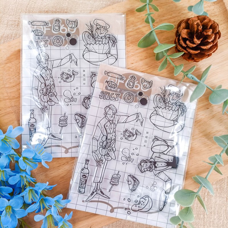 660 職人西餐 Western Food  / 果凍印章 - 印章/印台 - 矽膠 多色