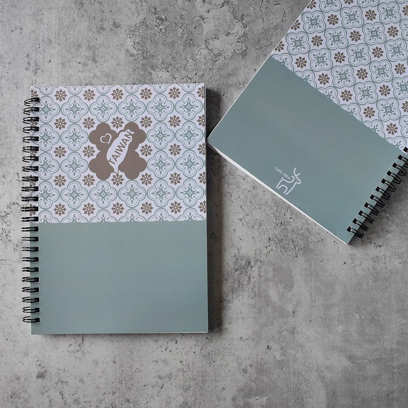 A5線圈筆記本/空白內頁_海棠臺灣系列_愛臺灣 - 筆記本/手帳 - 紙 卡其色