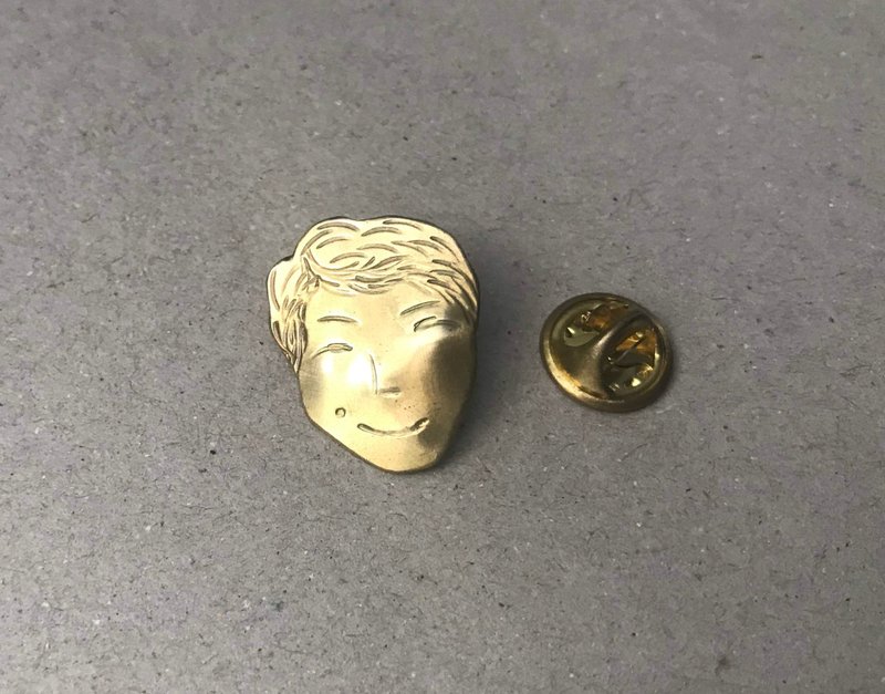 Volkswagen face brass pin 06