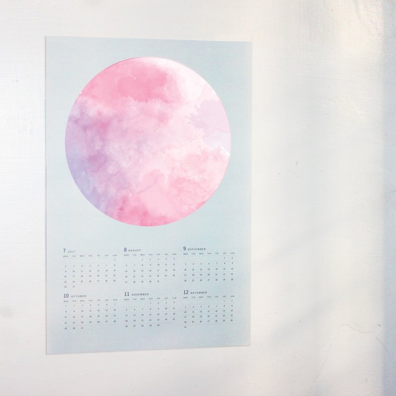 2019 Planet / Moon Calendar poster (limited to 10 copies)