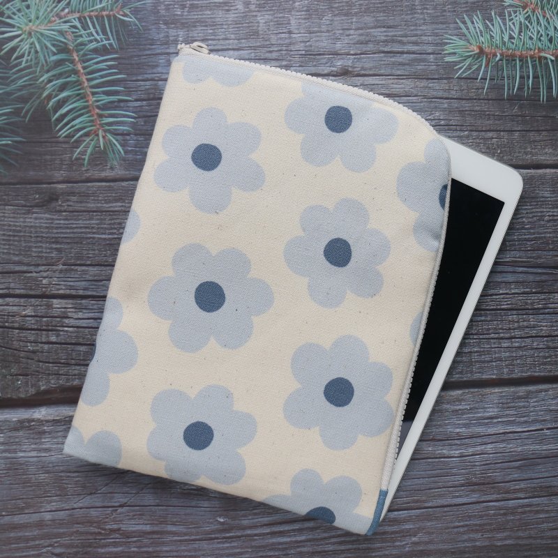 6吋 電子書 收納包 (閱讀器保護套) L型拉鍊袋電子書保護套 - 電腦包/筆電包 - 棉.麻