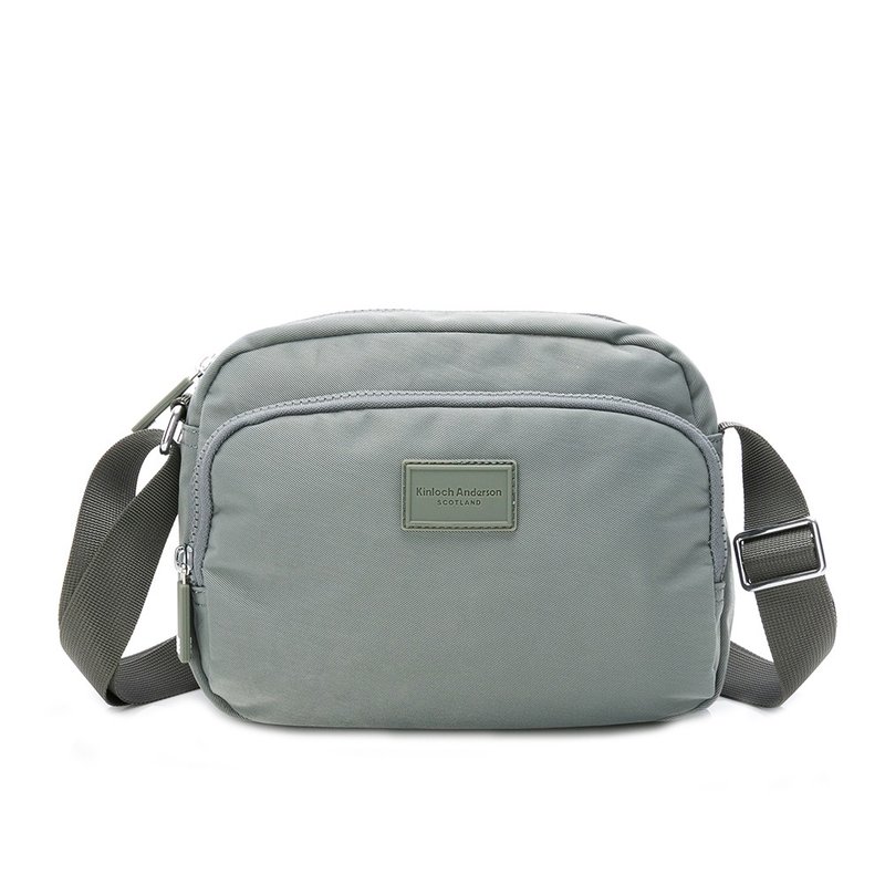 【金安德森】輕甜旅程 機能隨身斜測包-灰色 - 側背包/斜背包 - 尼龍 灰色