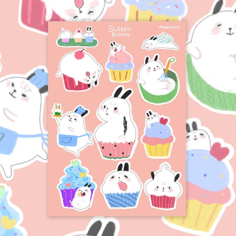 Sleepy bunny: I am cupcake