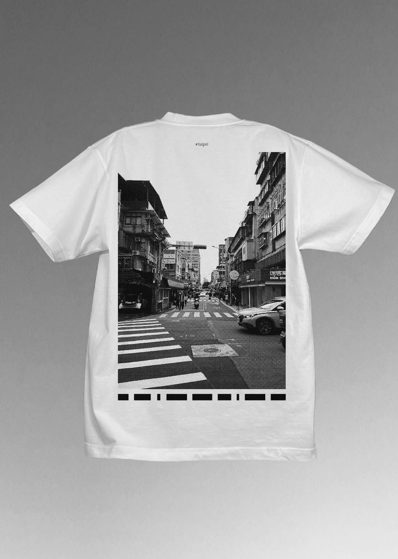 Tシャツ | 台北TAIPEI_01 - 女 T 恤 - 棉.麻 白色