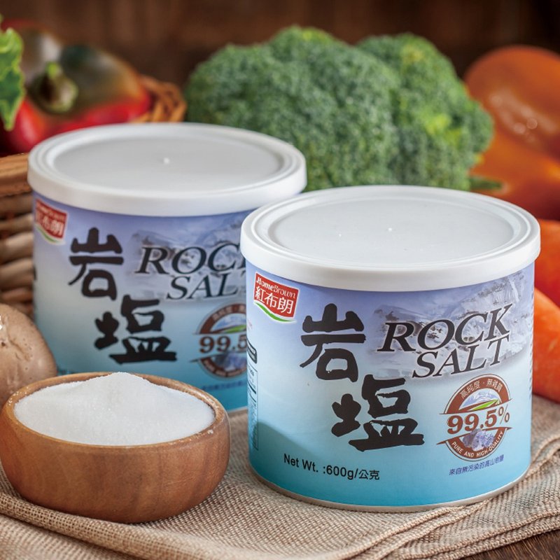 【紅布朗】岩鹽 (600g/罐) - 醬料/調味料 - 新鮮食材 藍色