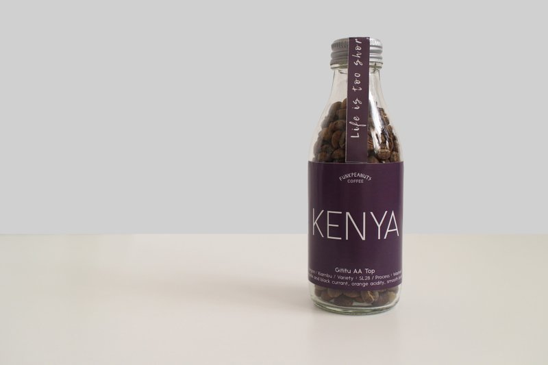 Pinkoi 獨家限定優惠 肯亞 Kenya AA Top 水洗 淺焙 2 瓶裝
