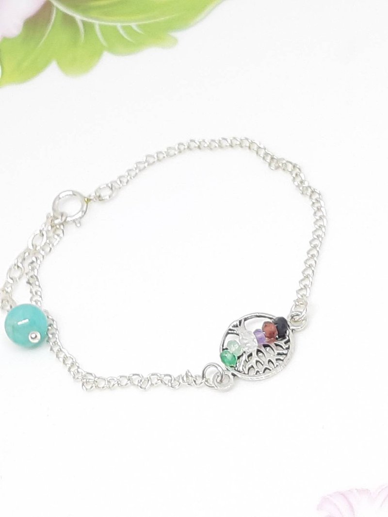 Sterling Silver Bracelet Azure Stone - Bracelet - Mother's Day - Birthday - Valentine's Day