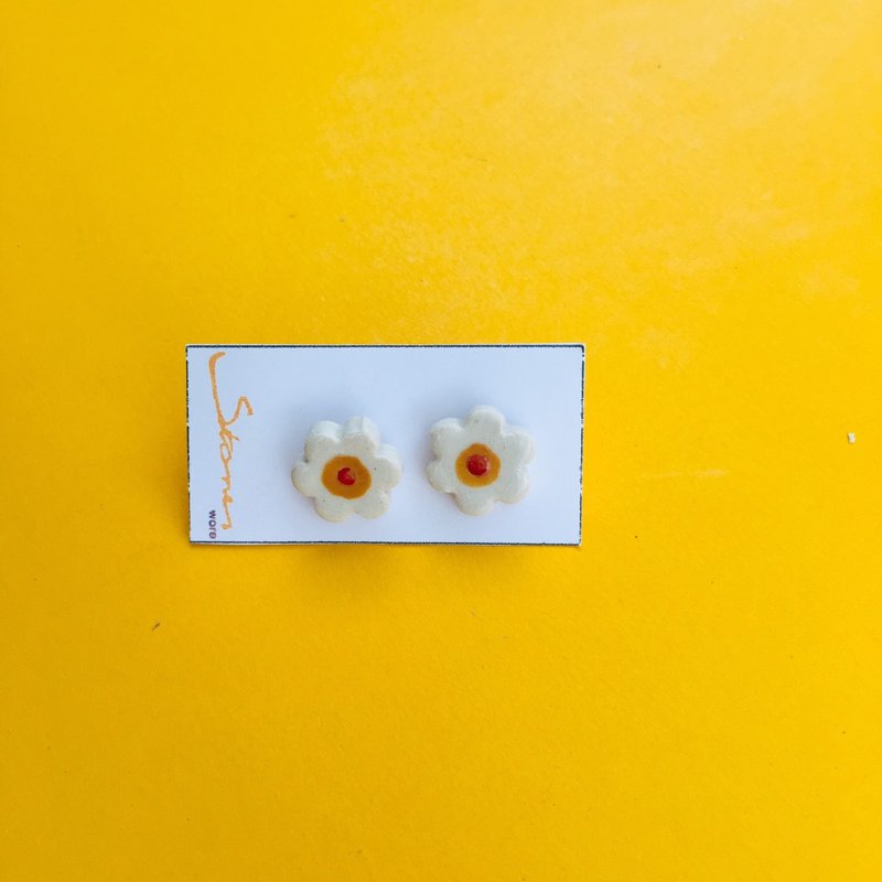 Ceramic earrings blossom 009