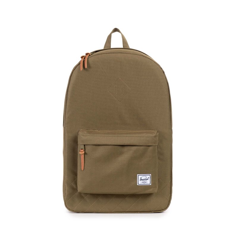 【嚴選】Herschel HERITAGE 菱形格紋後背包 逛街 上課 旅遊都適合 加拿大品牌 男生 女生都可以背 - 後背包/背包/書包 - 棉.麻