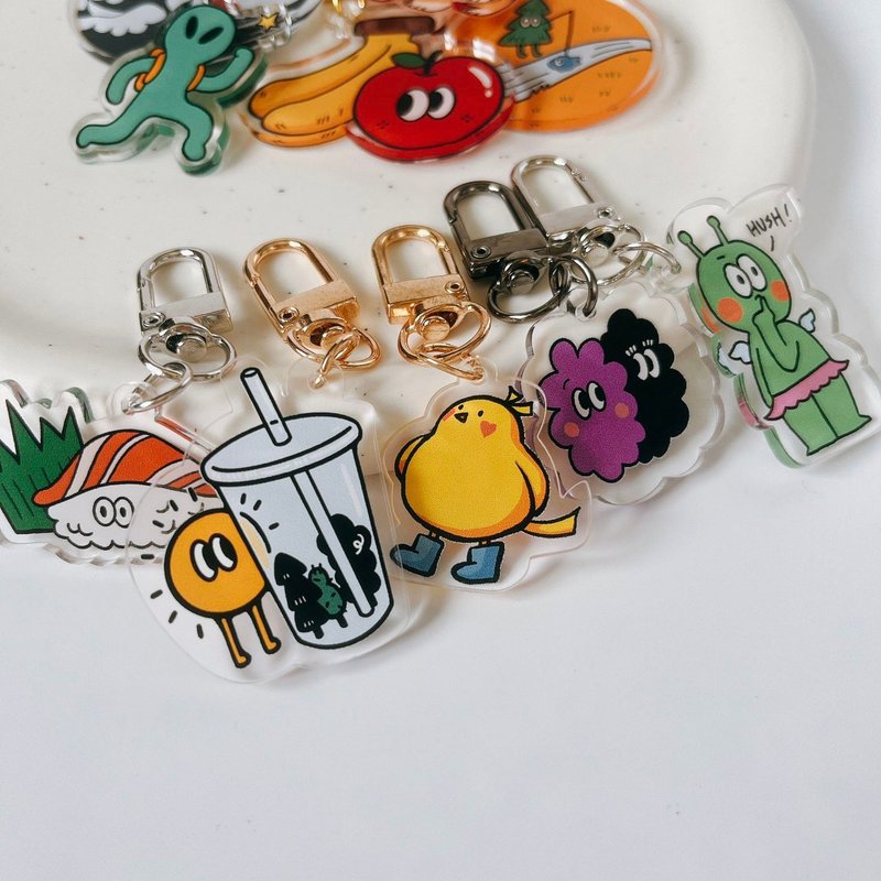 快速出貨】客製化壓克力吊飾 來圖即可做鑰匙圈 Q版 卡通 - 其他 - 壓克力