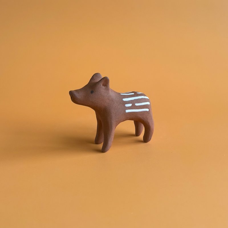 陶瓷小野豬 - 擺飾/家飾品 - 陶 咖啡色