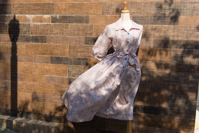 抽繩半袖淑女洋-訂製 名2 親子洋裝 親子裝 手工製作 手工訂製 - 洋裝/連身裙 - 棉.麻 粉紅色