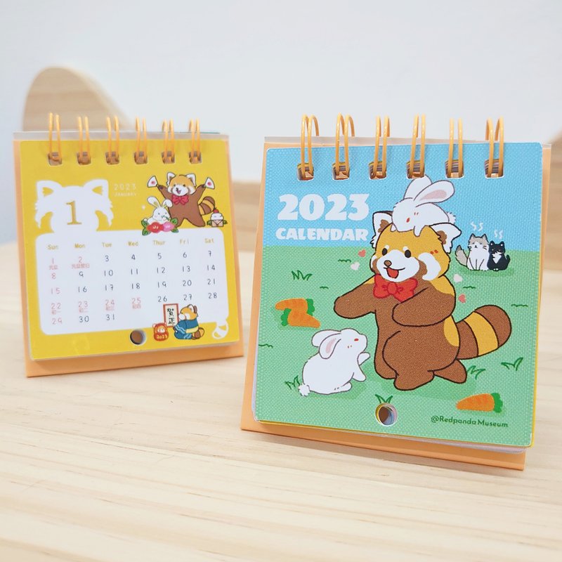 2023月曆 | 小熊貓博物館超迷你可掛牆枱曆 - 日曆/月曆/年曆 - 紙 多色