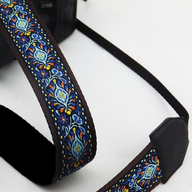 客制礼物 可绣名字 刻字相机肩带 背带 真皮  摄影师 生日礼物043 - 相機背帶 - 真皮 黑色