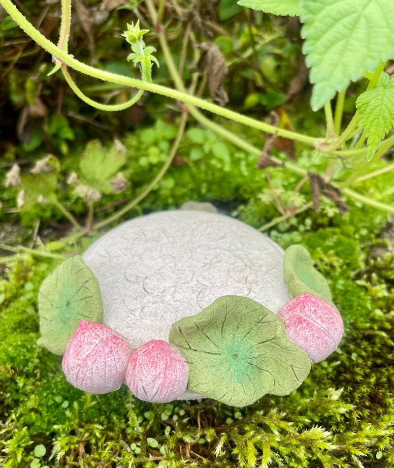 蓮の台座 - 擺飾/家飾品 - 瓷 白色