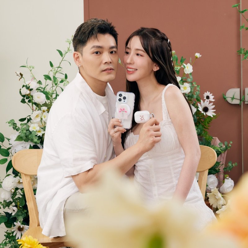 霞海城隍廟紅線蝴蝶結強悍防摔AirPods保護套 - AirPods/耳機保護套 - 塑膠 多色