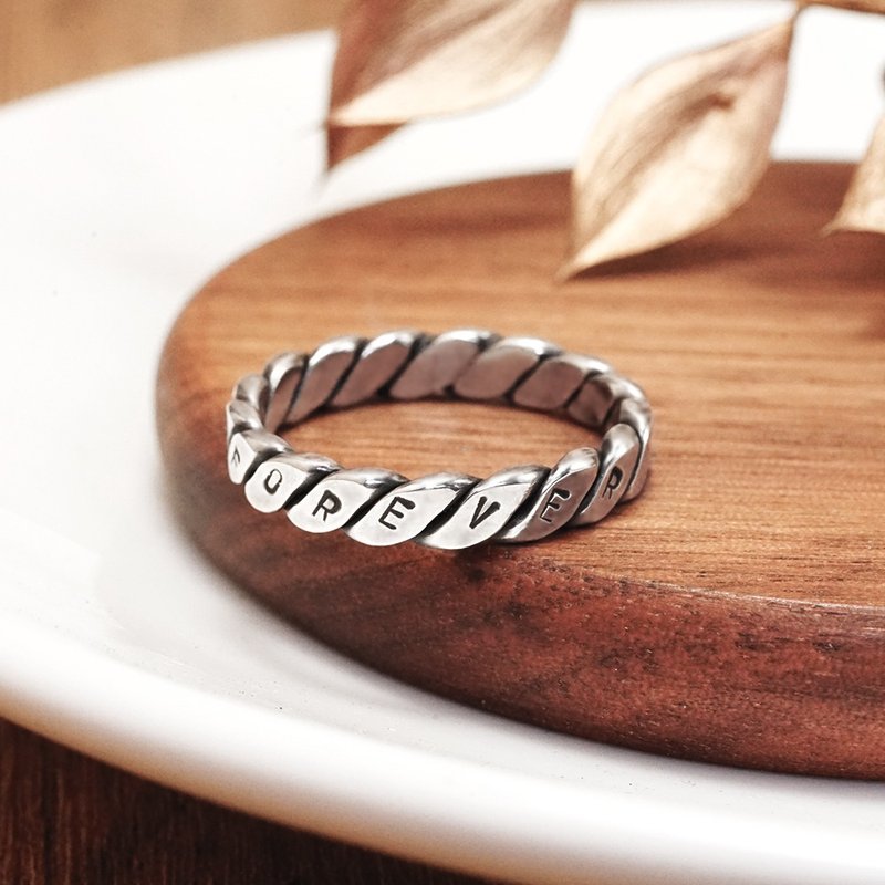 方塊麻花戒指 銀戒體驗課 ART64高雄大遠百 銀飾手作 文化幣 - 金工/飾品 - 純銀