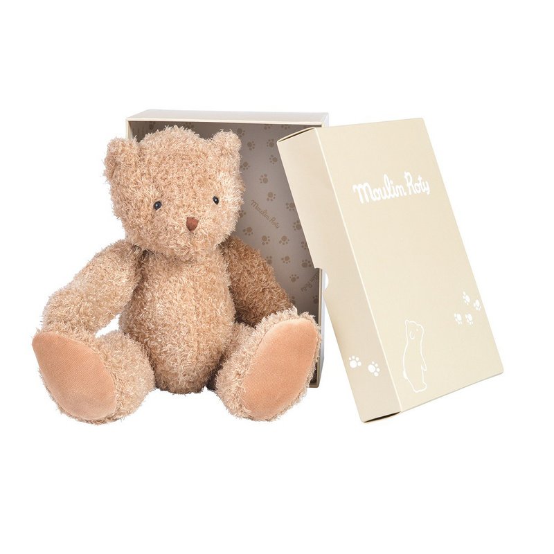 法國 Moulin Roty 抱抱小熊禮盒 - 寶寶/兒童玩具/玩偶 - 聚酯纖維 多色