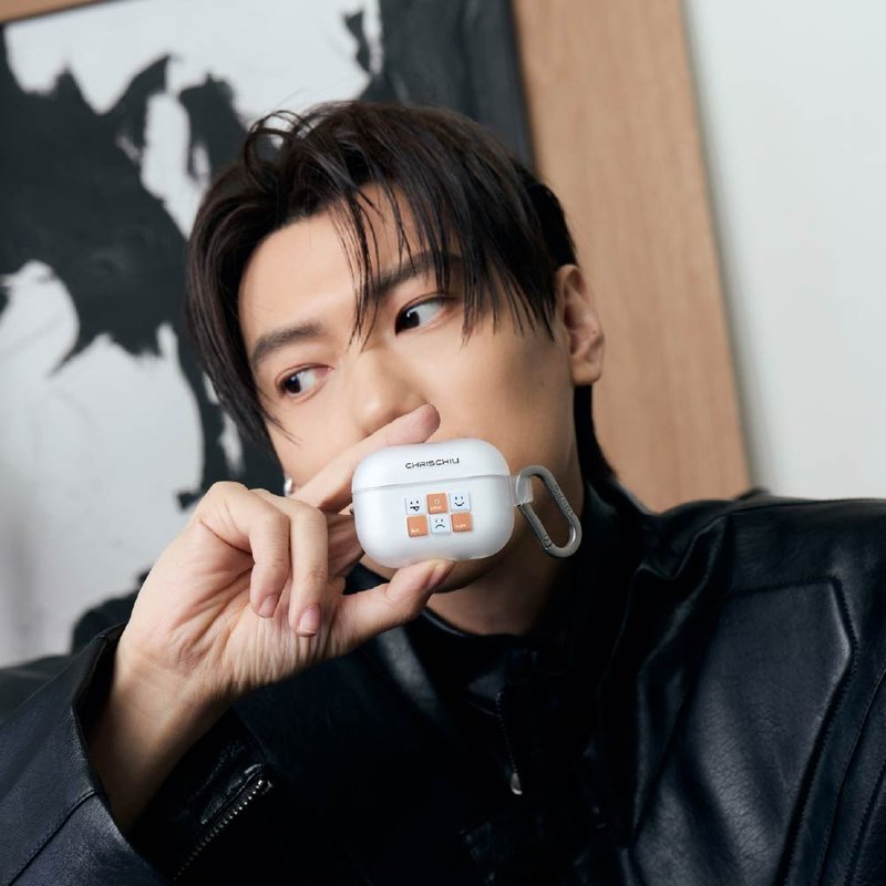 CHRISCHIU表情按鍵強悍防摔AirPods保護套 - AirPods/耳機保護套 - 塑膠 多色