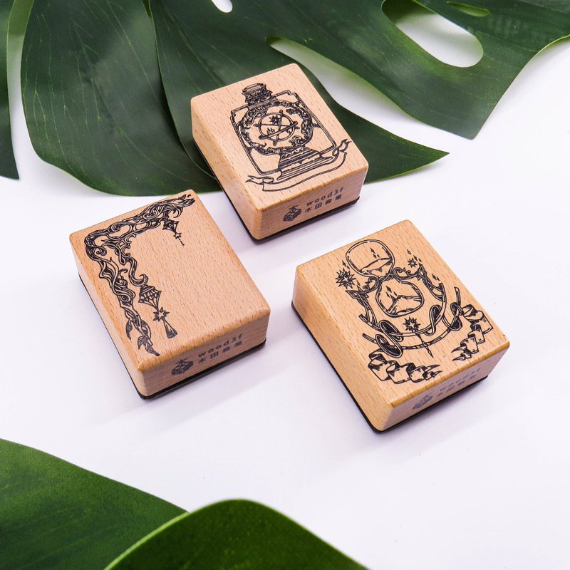 NO.SS032 時光寶盒系列.A Series of Time Capsule.A / 櫸木印章 - 印章/印台 - 木頭 卡其色