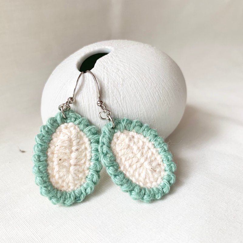 Cotton crochet earrings