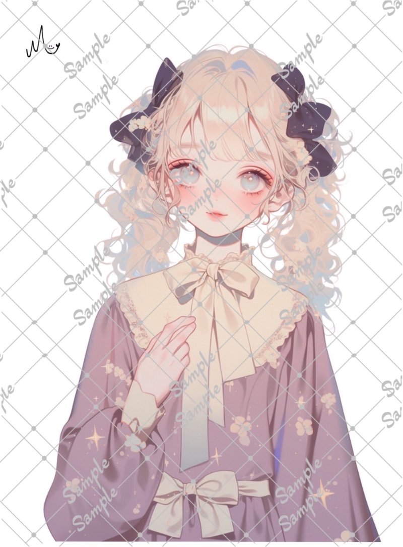 オリジナル人物ステッカー8月新作 - 貼紙 - 紙