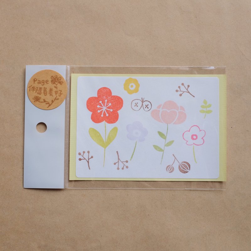 Flowers blossoming open sticker