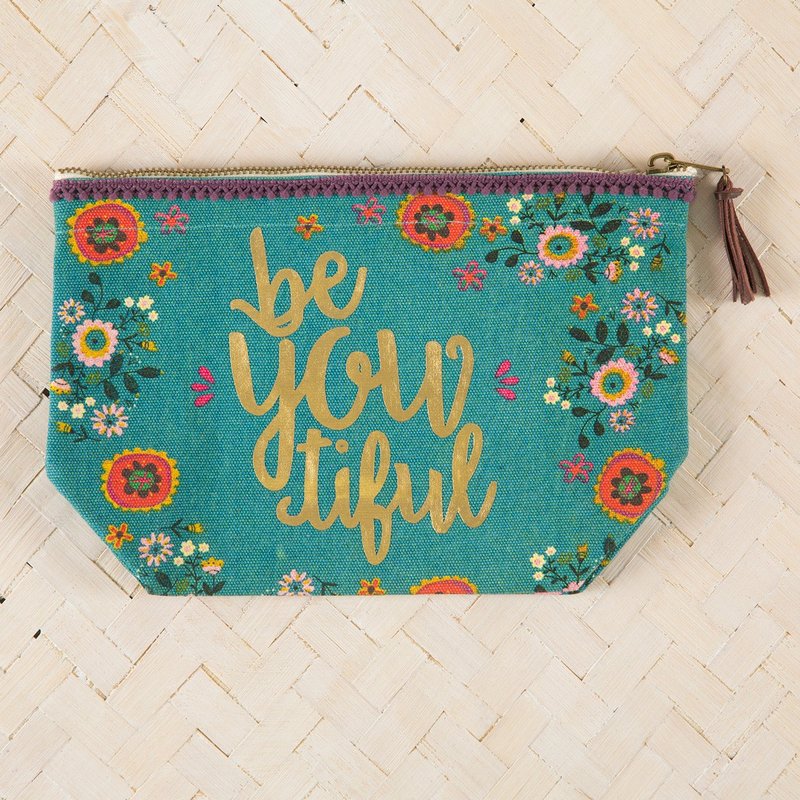 Canvas cosmetic bag-BeYouTiful∣BAG225