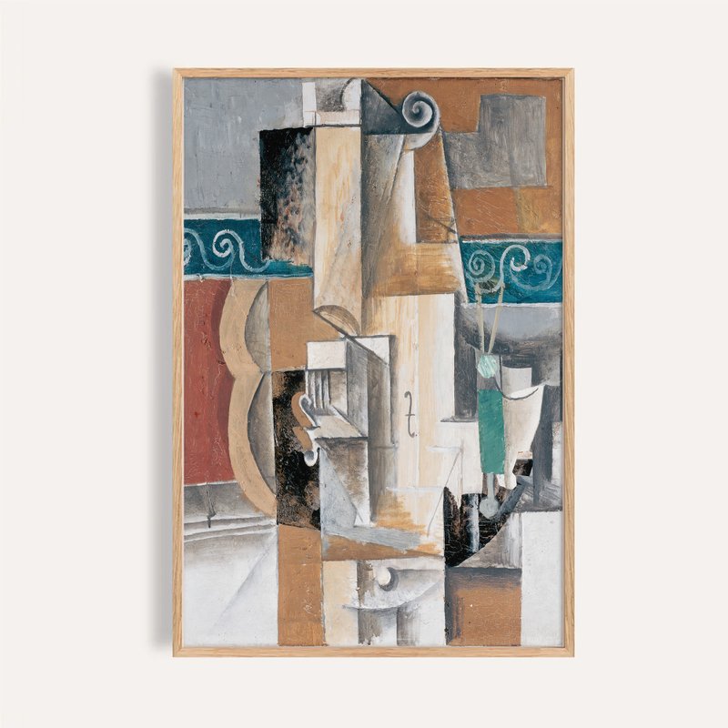 畢卡索風格 立體主義 掛畫 裝飾畫 / 靜物的構成 海報 - 海報/掛畫/掛布 - 紙