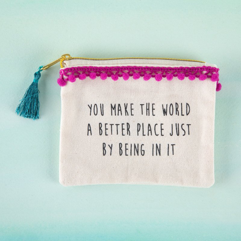 Text Coin Purse - World Better∣CPRS127