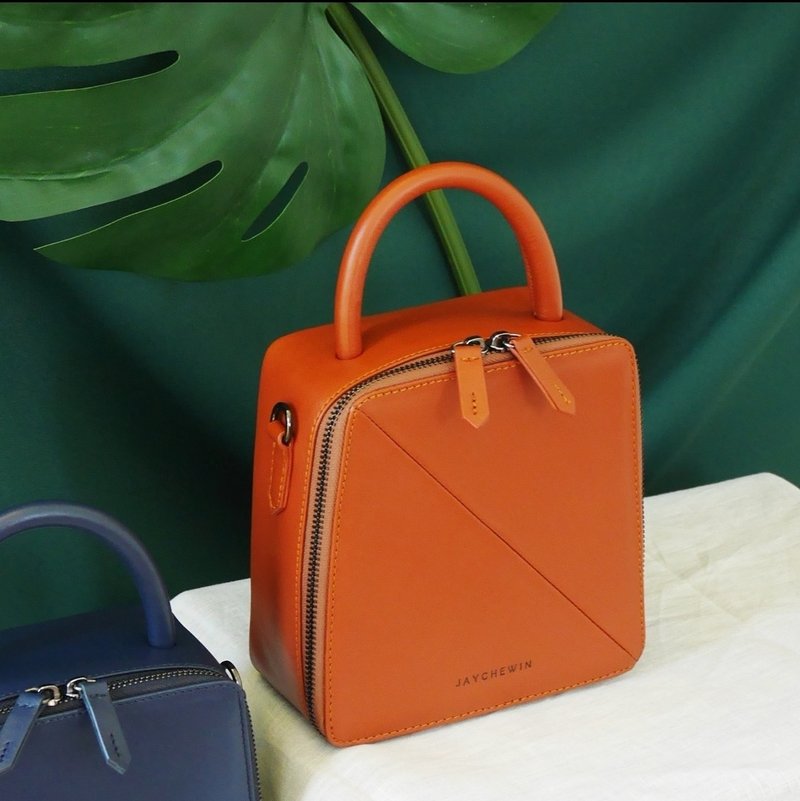 真皮包包 Butter Cross-body Bag / 肉桂色 棕色 Cinnamon - 側背包/斜背包 - 真皮 咖啡色