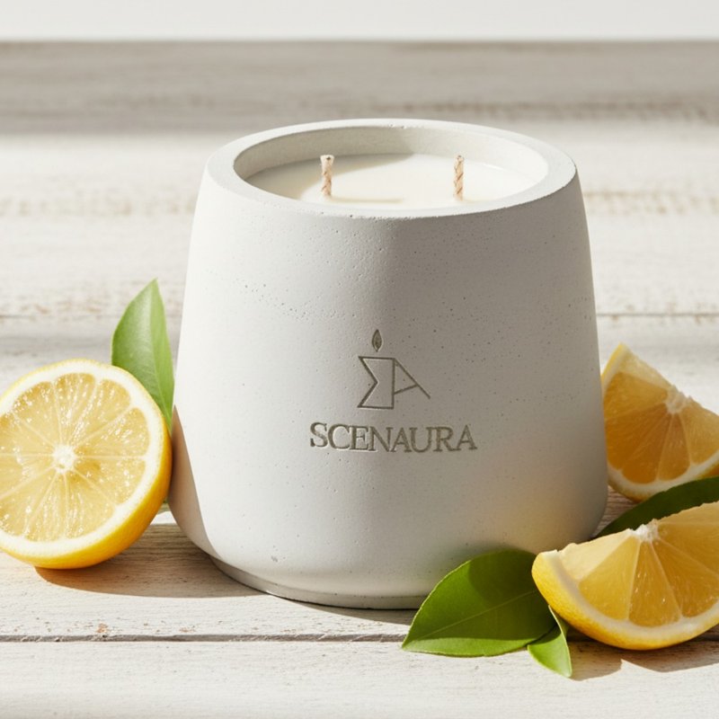 【SCENAURA】FRUITY 果香調系列 手工水泥杯香氛蠟燭 - 香氛/精油/擴香 - 水泥
