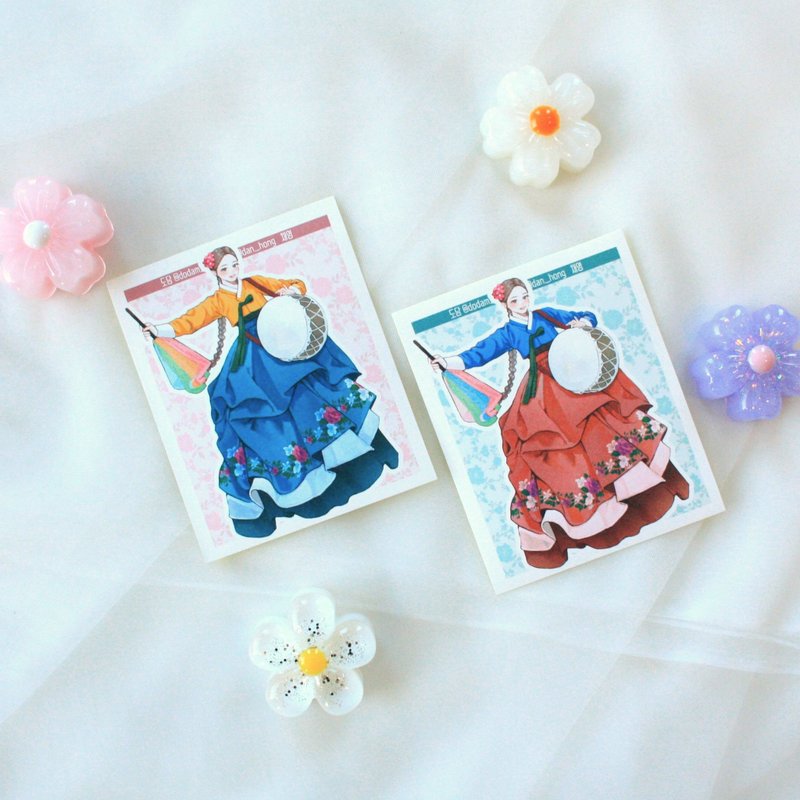 dodam_Oriental Hanbok Sticker_chaeyoung - 貼紙 - 紙